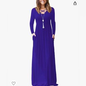 Long sleeve maxi dress